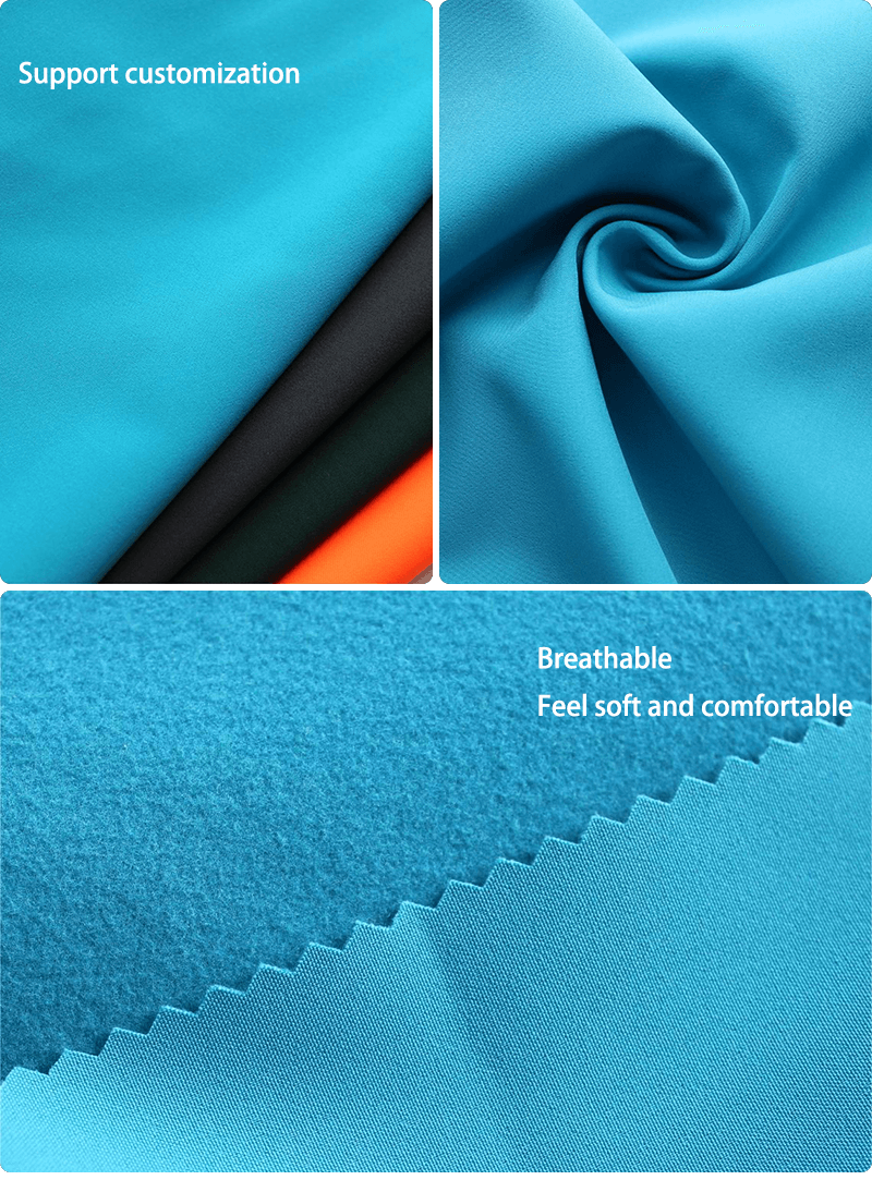 Hangzhou Kangman Textile Co., Ltd.100D 4 Way Stretch Softshell Bonded Terry for Wind Coat Jacket