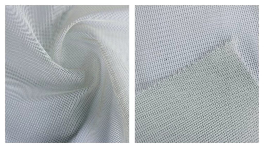 Hangzhou Kangman Textile Co., Ltd.100% Polyester Mesh Fabric For Laggague Net and Garment Lining