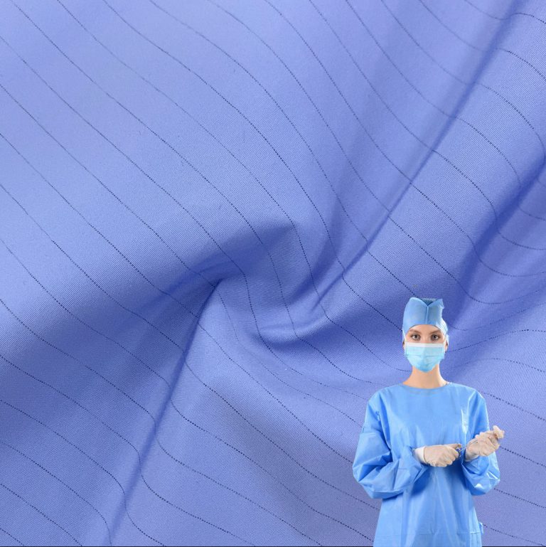 Polyester Carbon Fiber Taslon Fabric for Surgical Gown