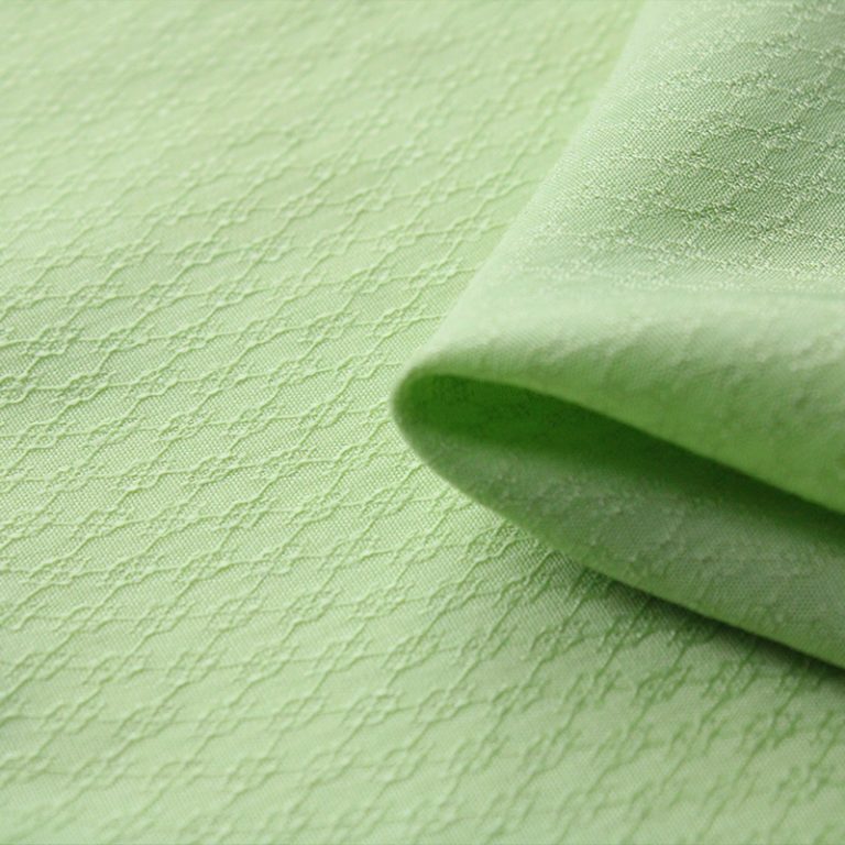 Facquard Fabric 58% Polyester 42% Rayon For Shirts, Skirts, Coats
