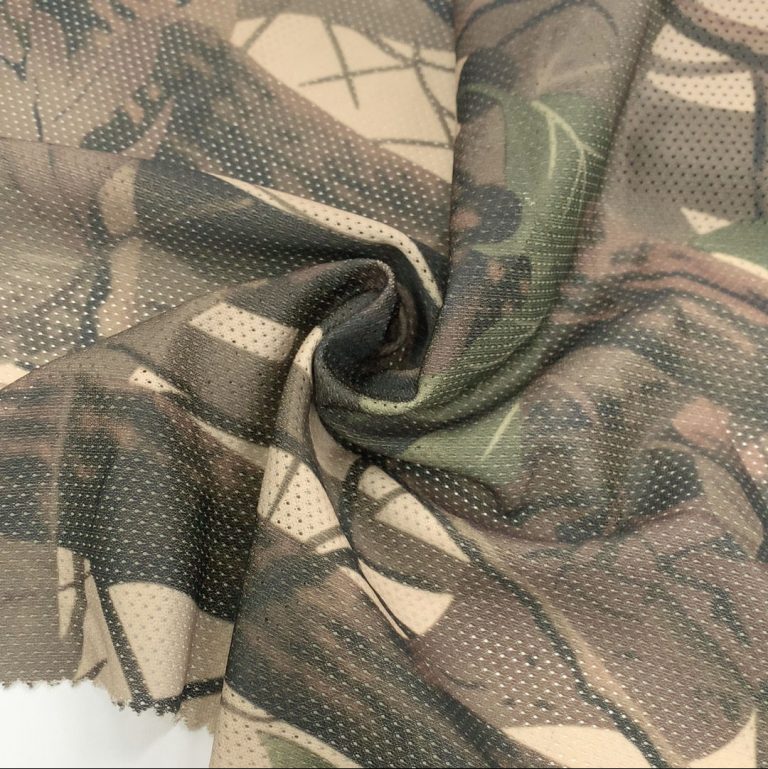 100% Polyester Camouflage Jersey Fabric