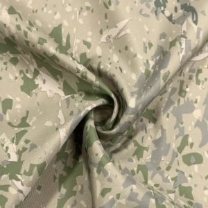 Stretch Polyester Camo Pongee Fabric