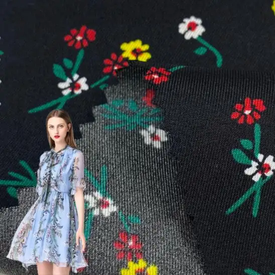 Digital Printed Silk Satin Fabric for Dress