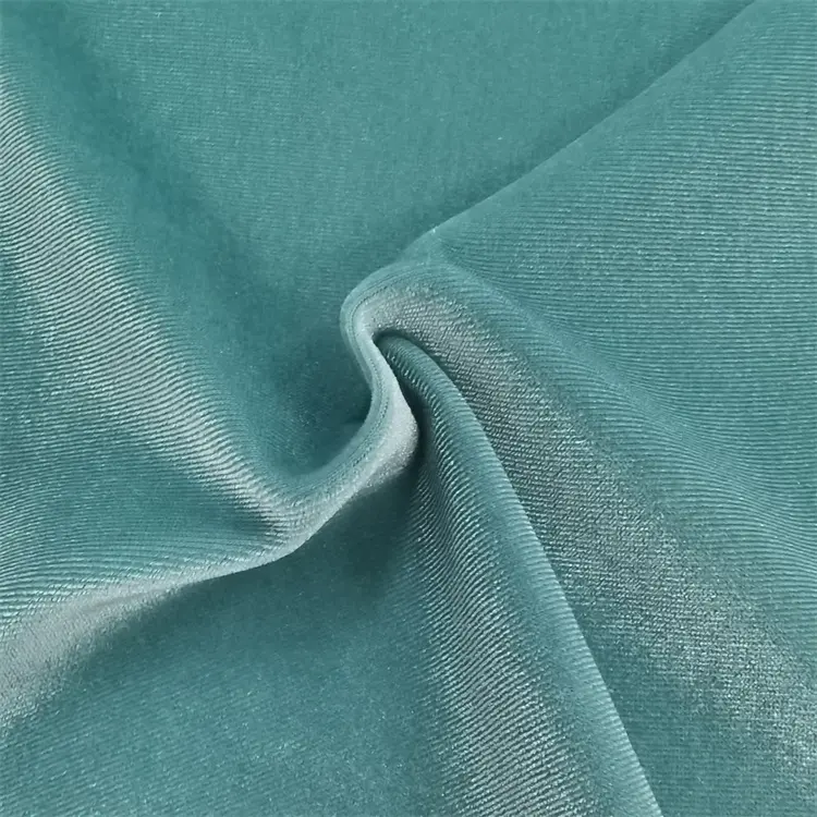 Dresses Knitted Plain Velvet Fabric