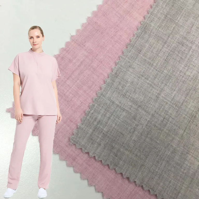 Nurse Scrub Suit Solid Breathable Fabric